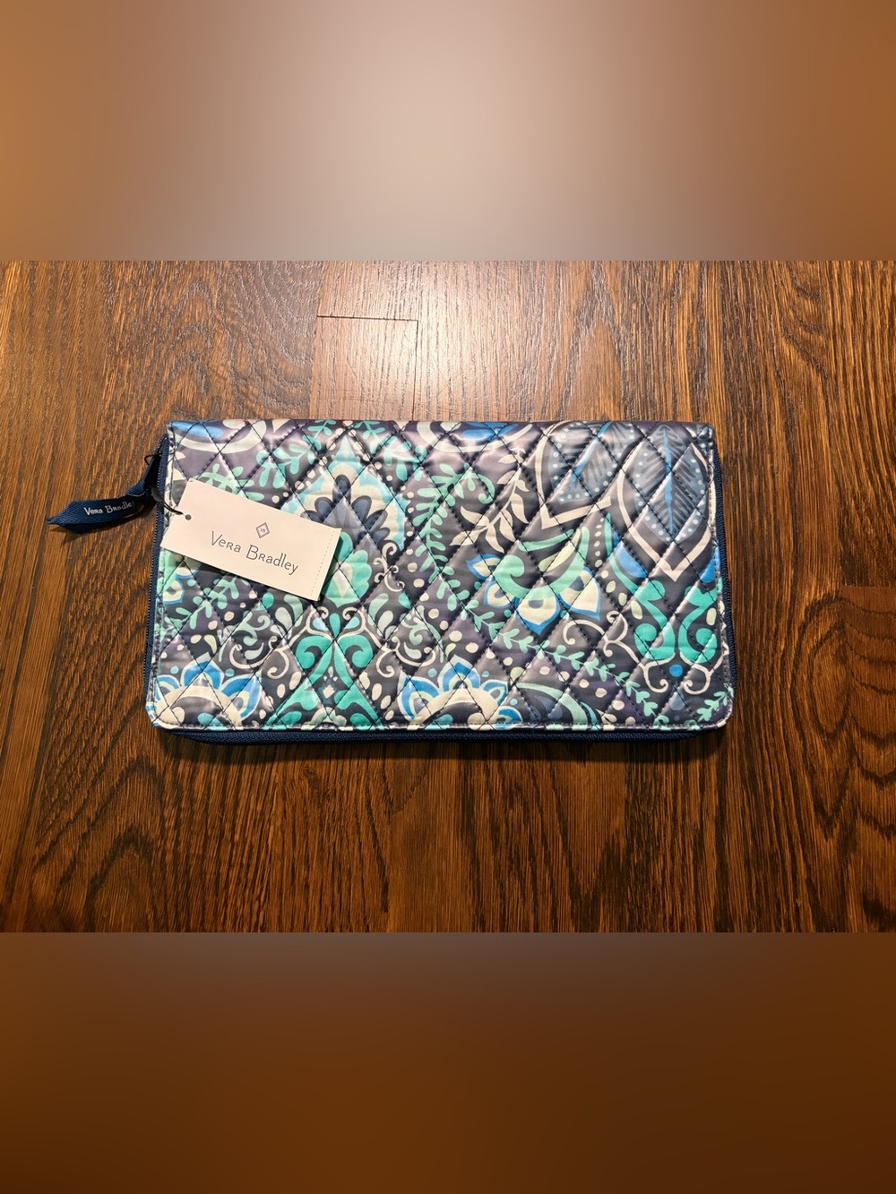 Vera Bradley Blue Island Medallion Personal
Travel Organizer Passport Holder